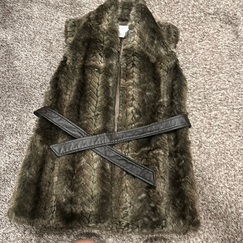 Faux fur vest